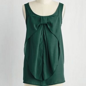 Modcloth Evergreen Bow Top